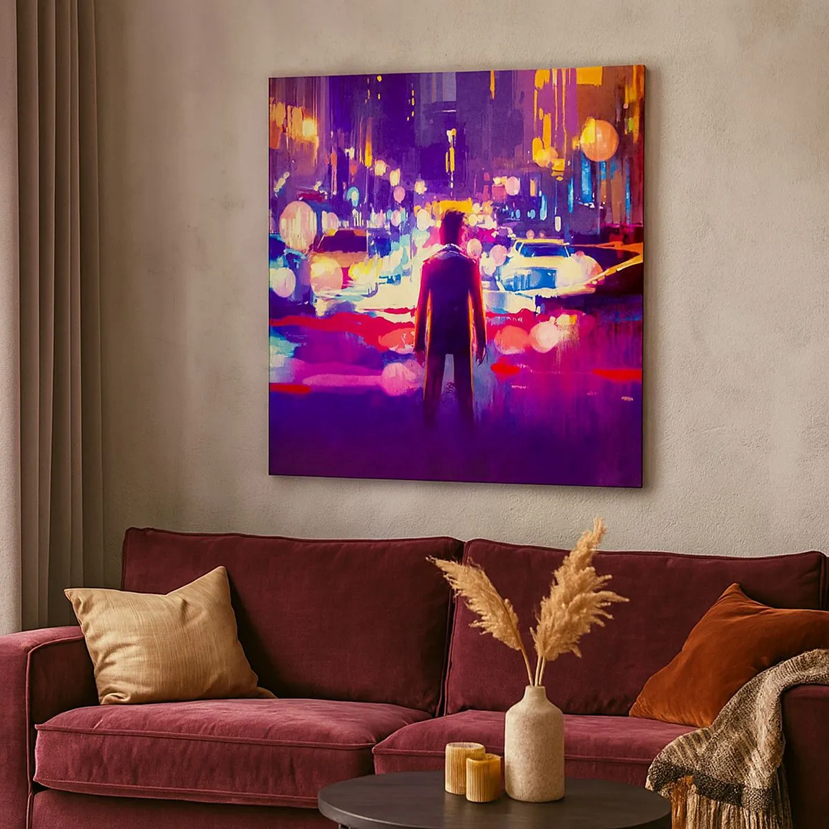 Impression sur toile - Image sur toile - Immergé dans la lumière - 30x30 cm