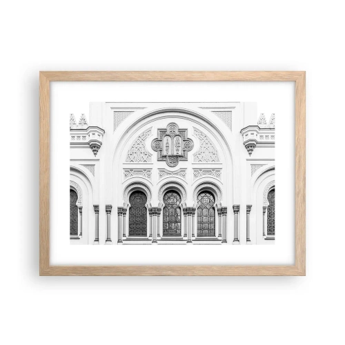 Affiche dans un chêne clair - Poster - À la frontière des cultures - 40x30 cm