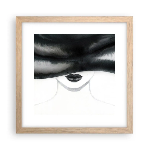 Affiche dans un chêne clair - Poster - Un mystère sensuel - 30x30 cm