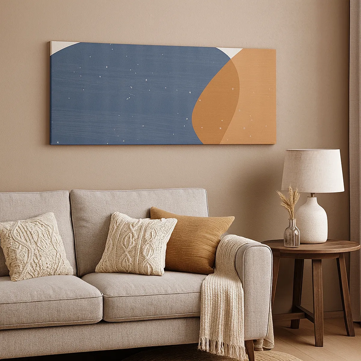 Impression sur toile - Image sur toile - Ovales et influences - 30x30 cm