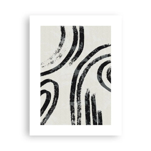 Affiche - Poster - À moitié arrêté - 30x40 cm