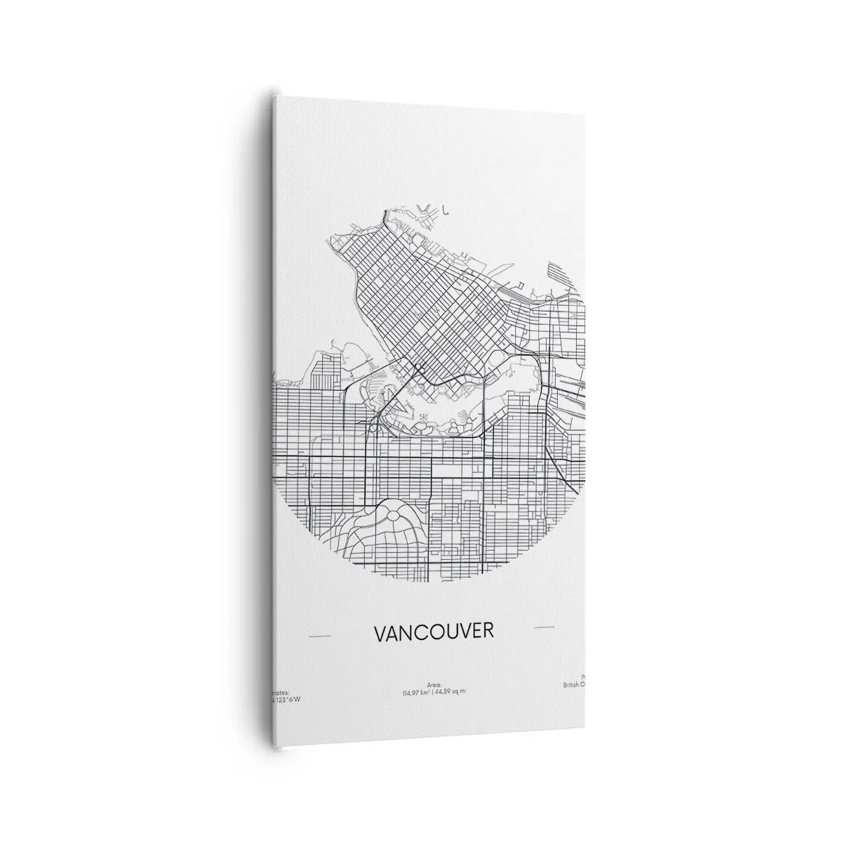 Impression sur toile - Image sur toile - Anatomie de Vancouver - 65x120 cm