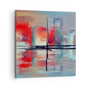 Impression sur toile - Image sur toile - Un paysage dans une dimension inconnue - 50x50 cm