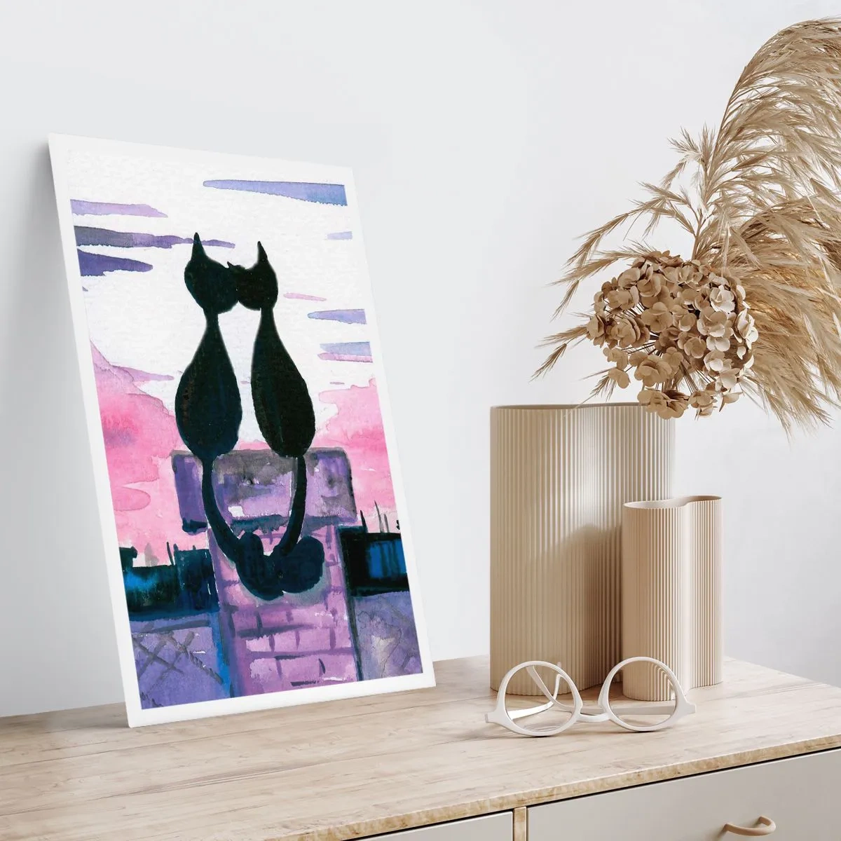 Affiche - Poster - Rendez-vous sous la lune - 61x91 cm