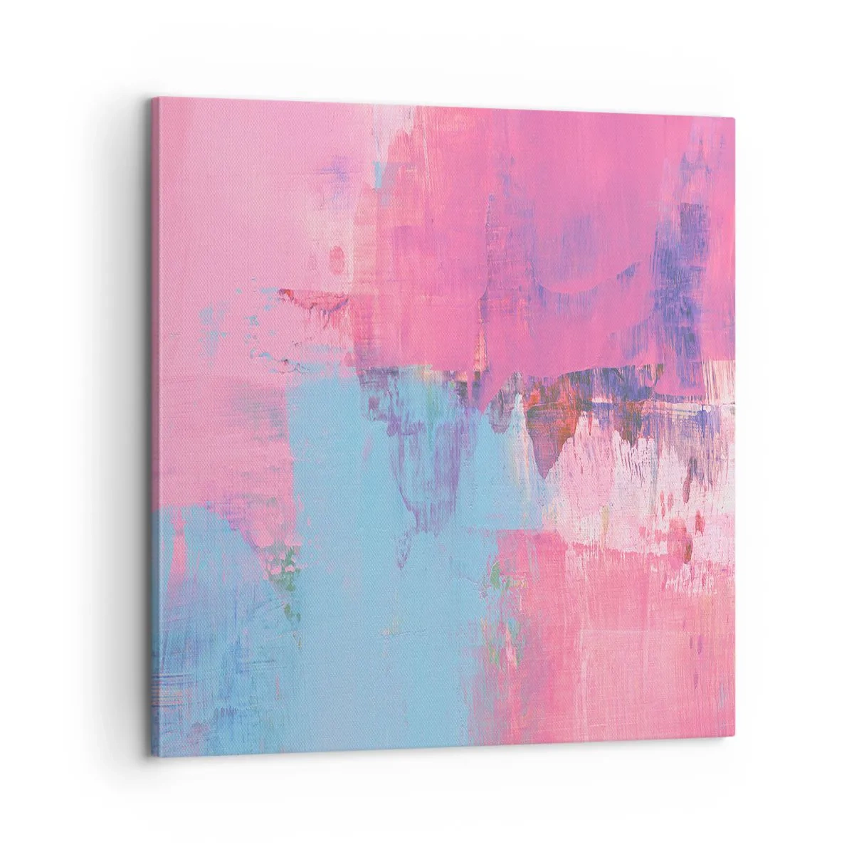 Impression sur toile - Image sur toile - Du rose, du bleu et une pincée de lumière - 60x60 cm