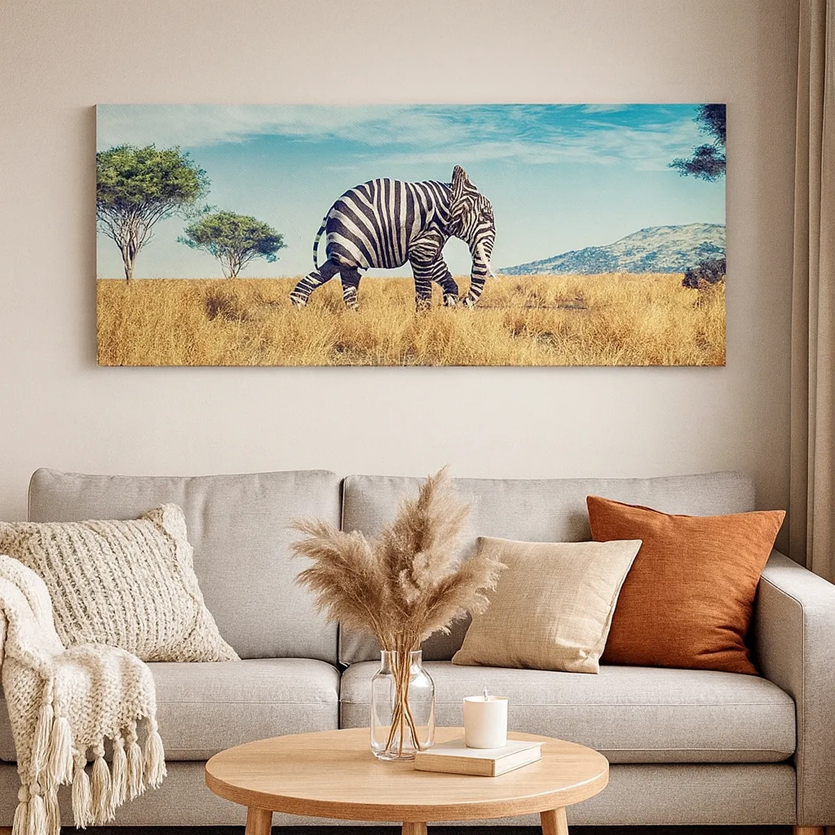 Impression sur toile - Image sur toile - Le gris n'est déjà plus à la mode - 30x30 cm