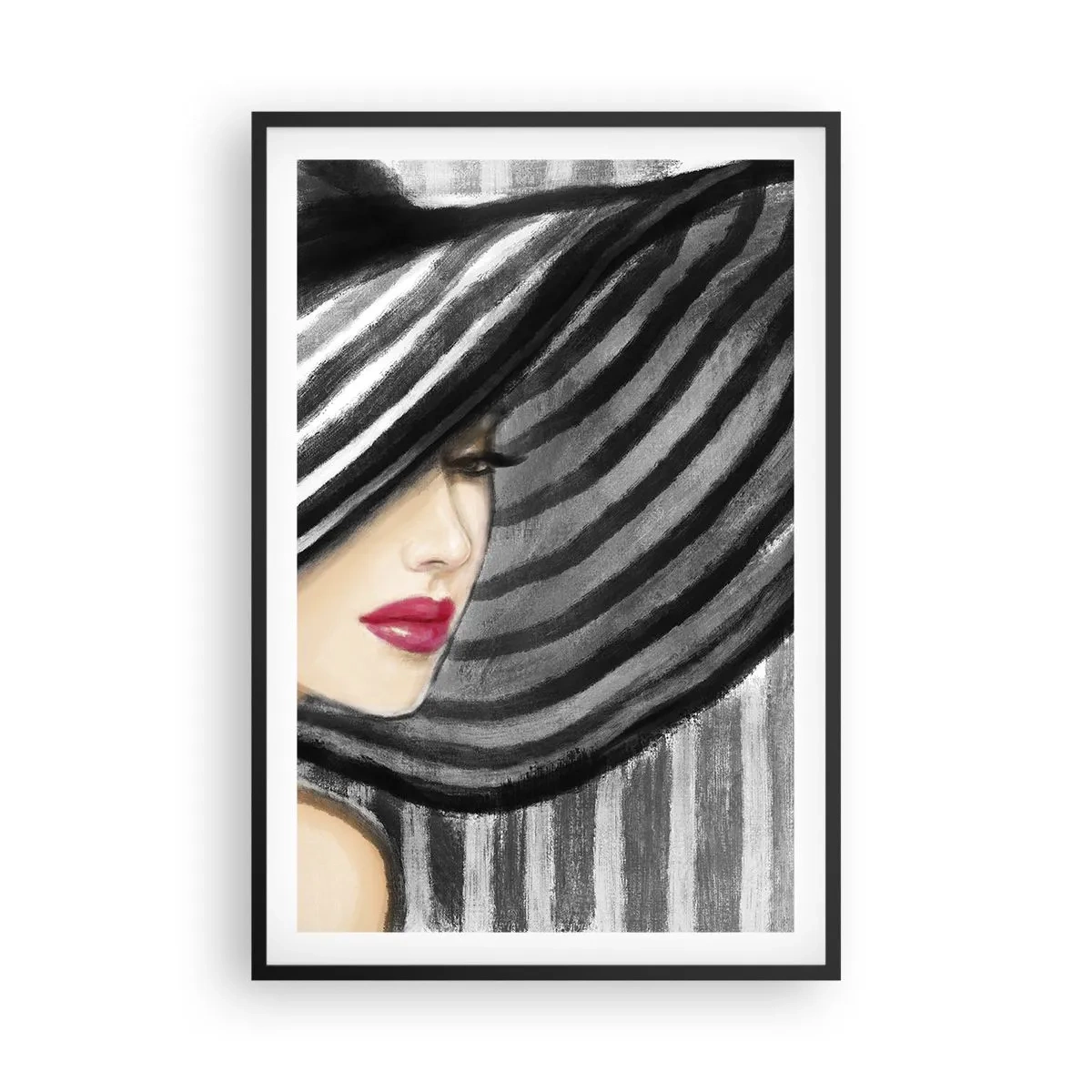 Affiche dans un cadre noir - Poster - Où te chercher ? - 61x91 cm