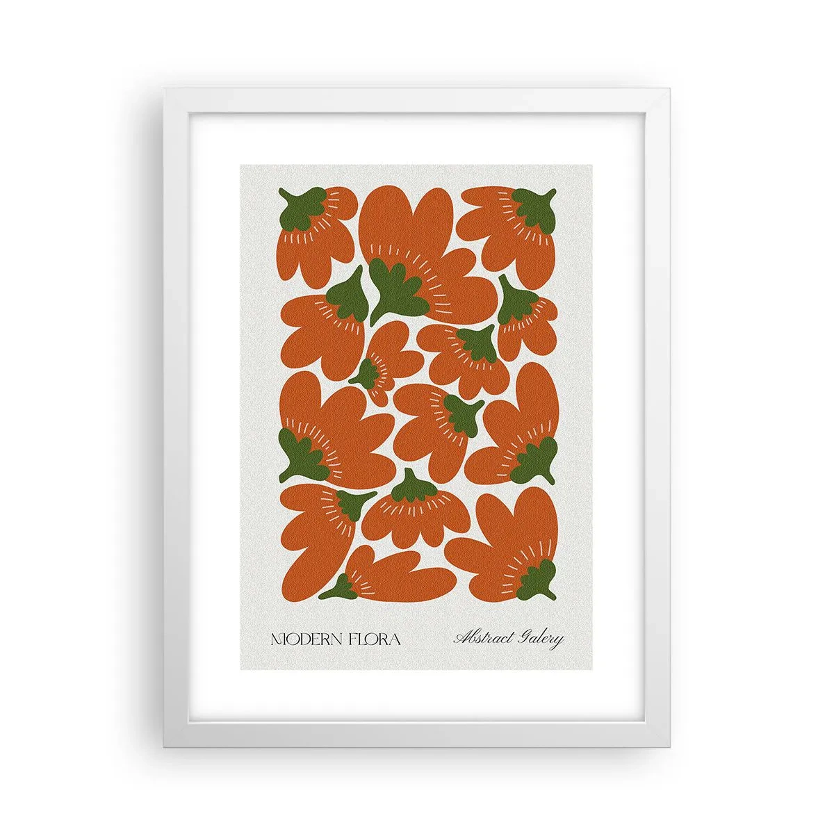 Affiche dans un cadre blanc - Poster - La vie des fleurs - 30x40 cm