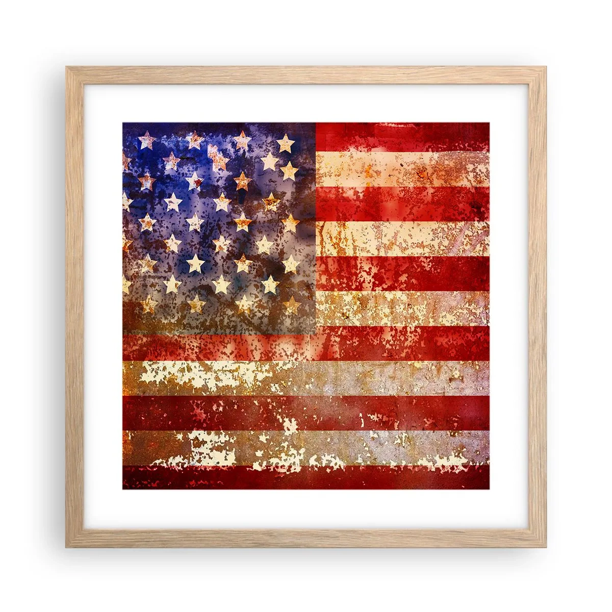 Affiche dans un chêne clair - Poster - La gloire ne s'efface pas - 40x40 cm