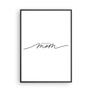 Affiche dans un cadre noir - Poster - Grand chamboulement - 70x100 cm