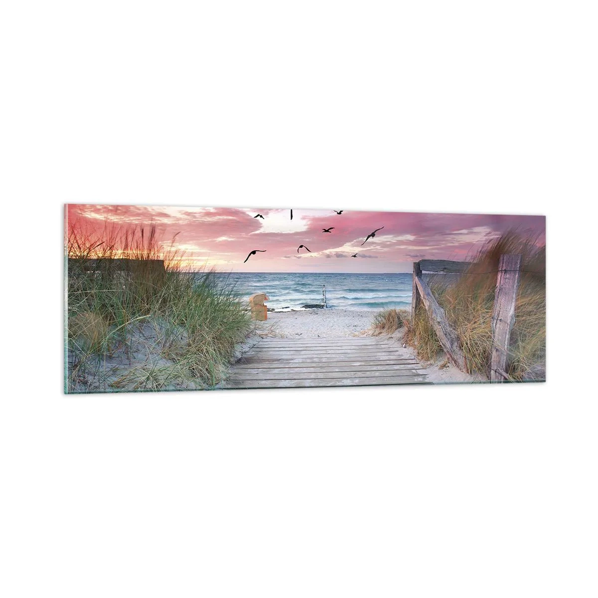 Impression sur verre - Image sur verre - Impression de la Baltique - 90x30 cm