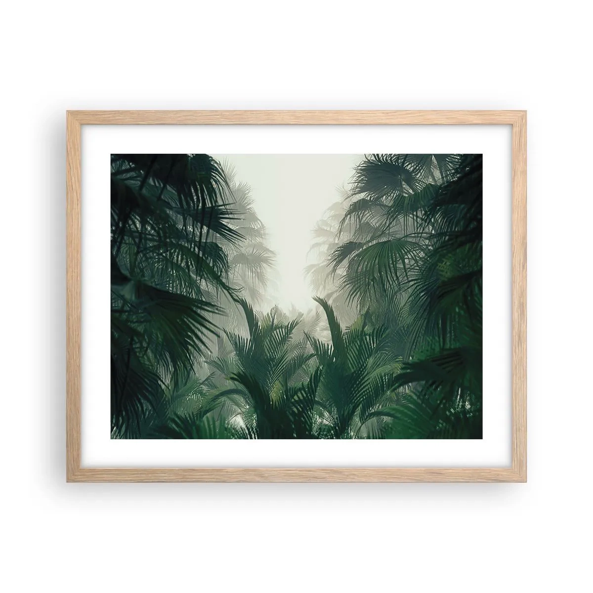 Affiche dans un chêne clair - Poster - Secret tropical - 50x40 cm