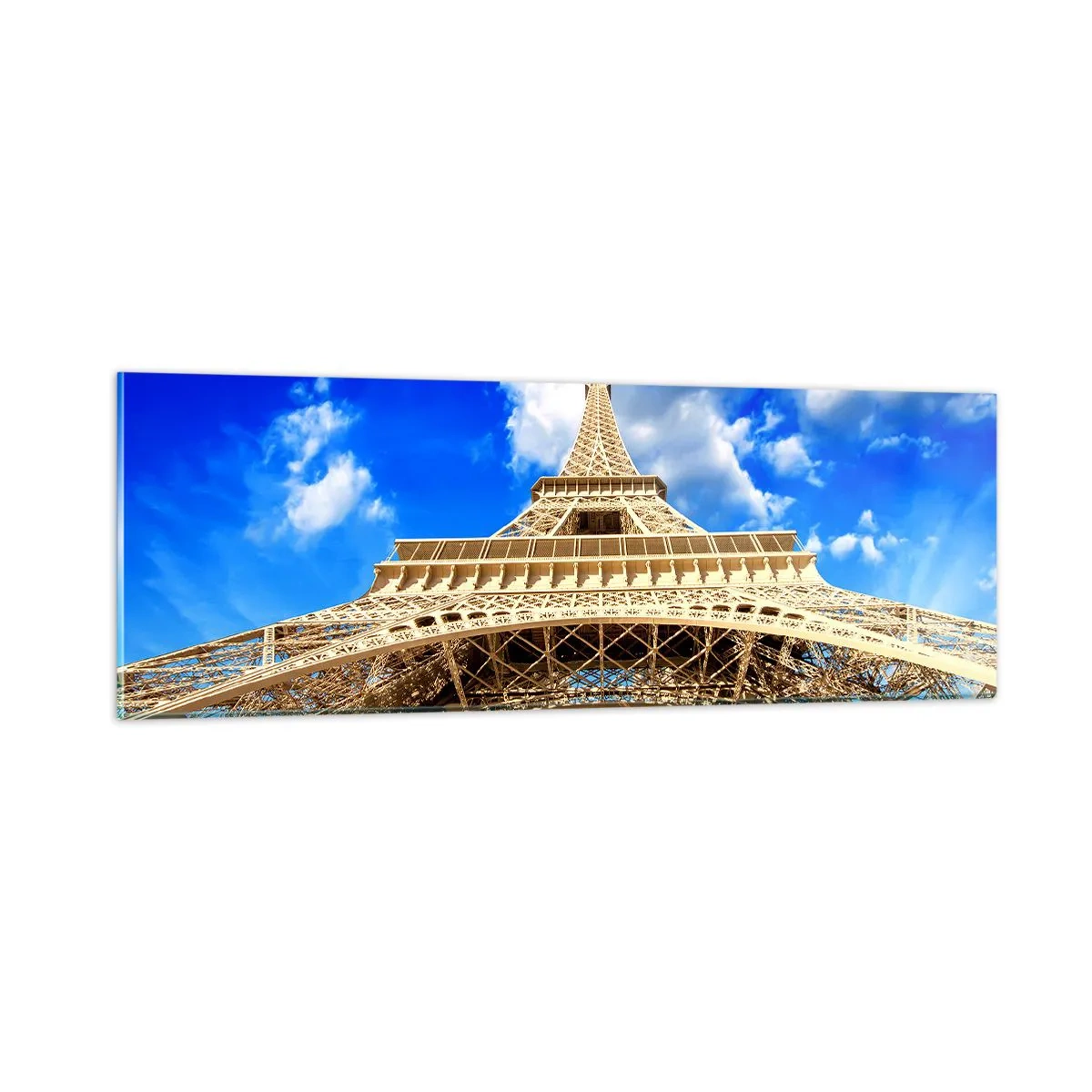 Impression sur verre - Image sur verre - Atteindre le ciel et les nuages - 90x30 cm