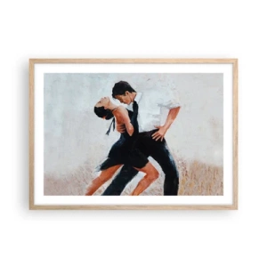 Affiche dans un chêne clair - Poster - Tango de mes rêves et pensées - 70x50 cm