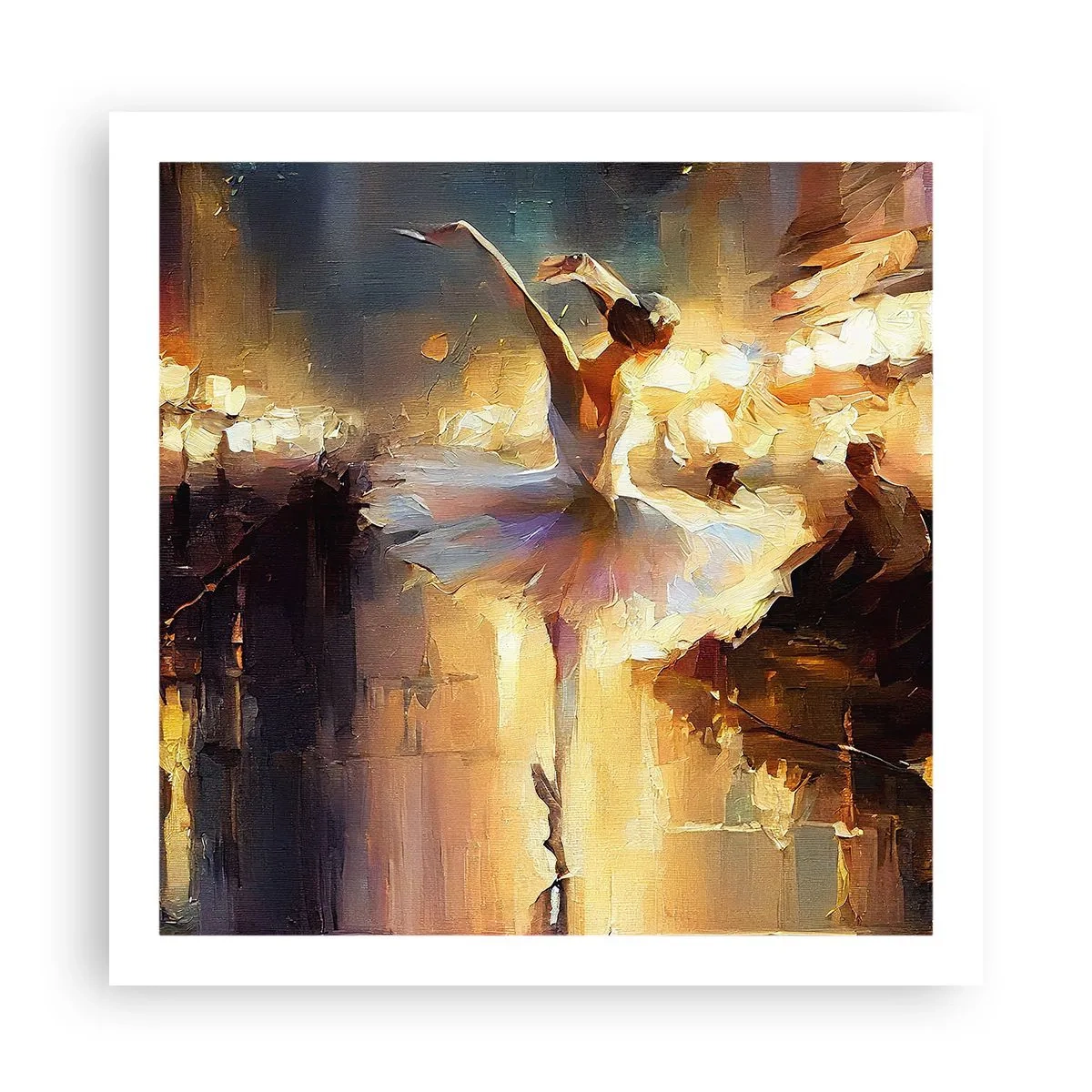 Affiche - Poster - Miracle dans la rue - 60x60 cm