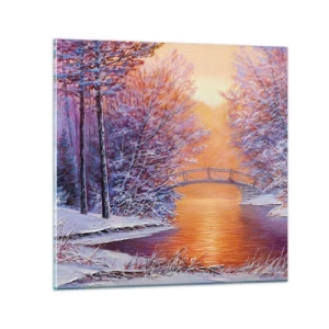 Impression sur verre - Image sur verre - On se rencontre ici - 30x30 cm