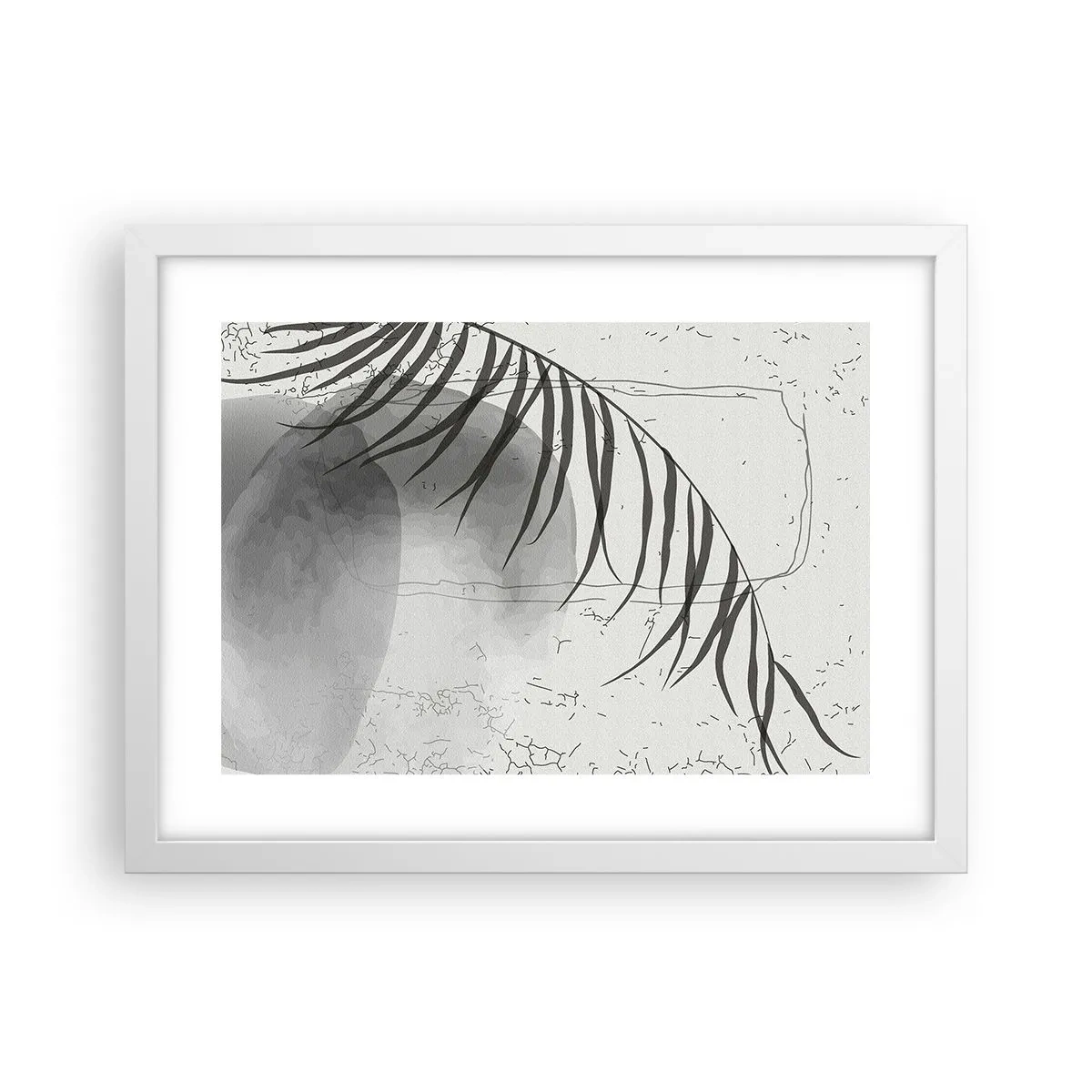 Affiche dans un cadre blanc - Poster - L'exotisme subtil de la nature - 40x30 cm