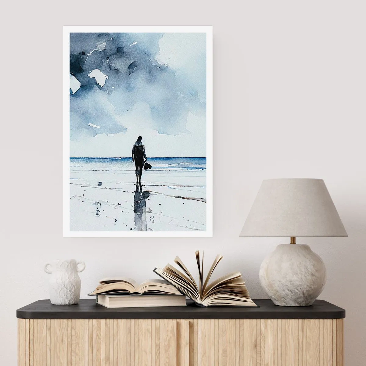 Affiche - Poster - Conversation avec la mer - 40x50 cm