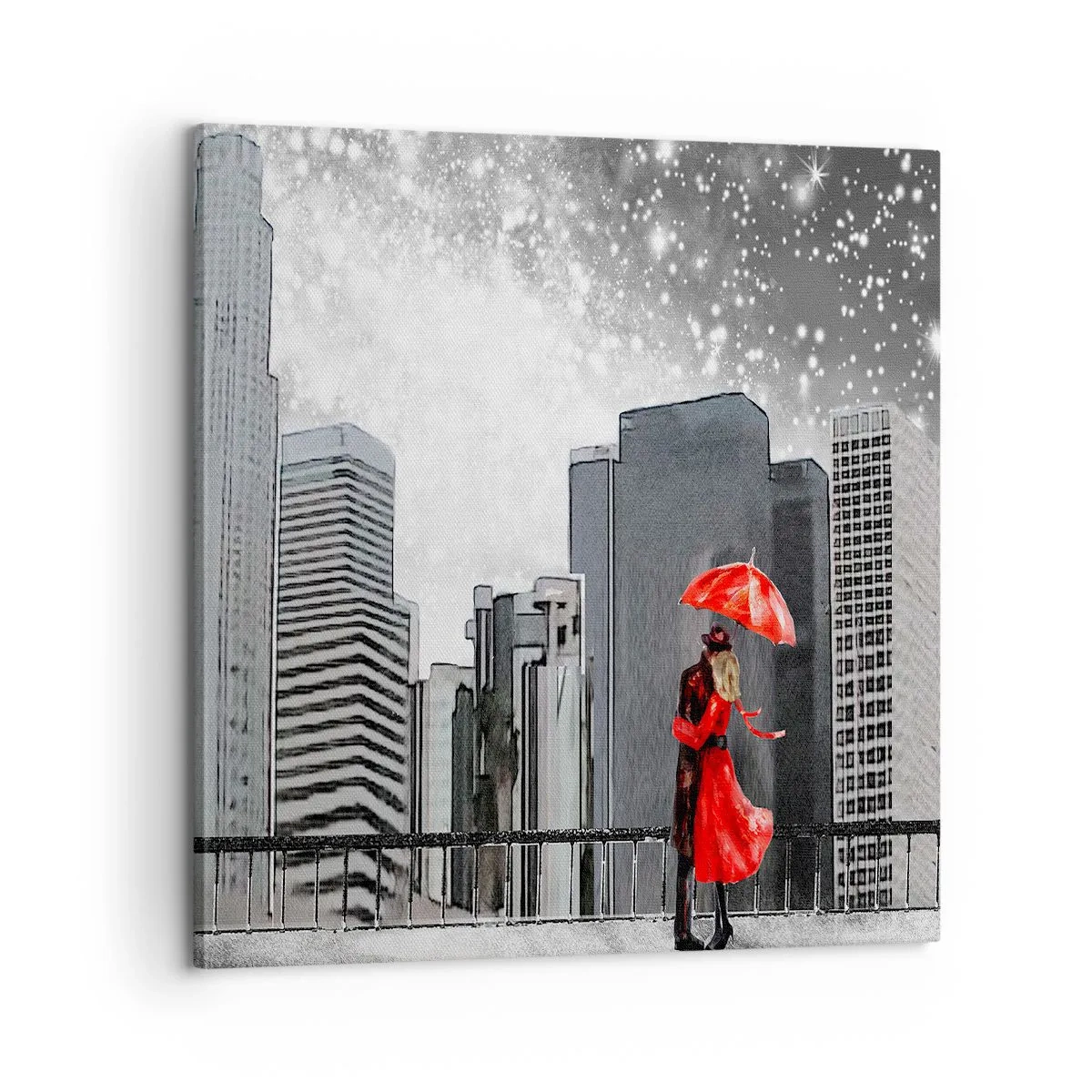 Impression sur toile - Image sur toile - L'homme n'est pas une pierre - 60x60 cm