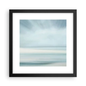 Affiche dans un cadre noir - Poster - Paix à l'horizon - 30x30 cm