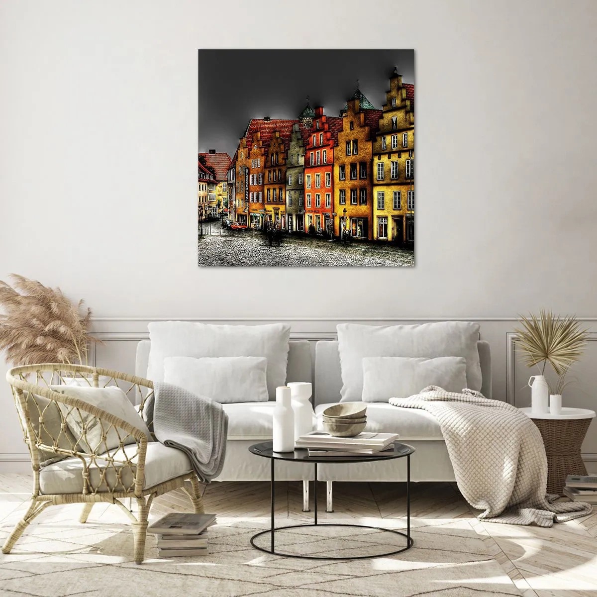 Impression sur verre - Image sur verre - La seule chose qui manque est un carrosse enchantée - 60x60 cm