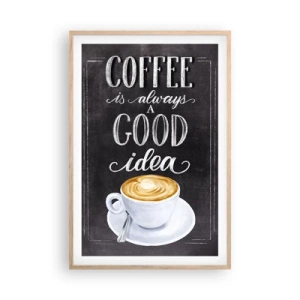 Affiche dans un chêne clair - Poster - Bien sûr! - 61x91 cm