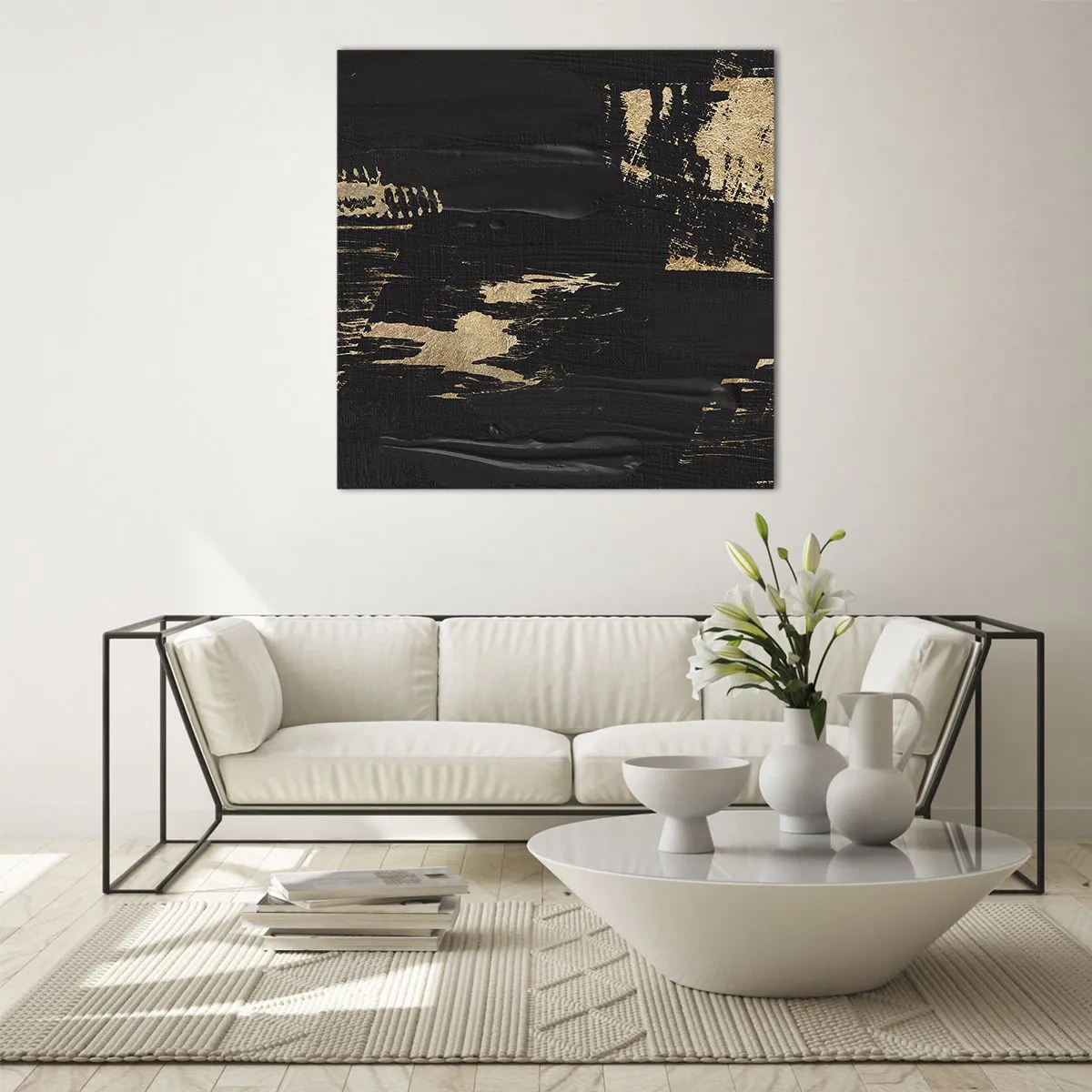 Impression sur verre - Image sur verre - Empreinte du toucher - 40x40 cm