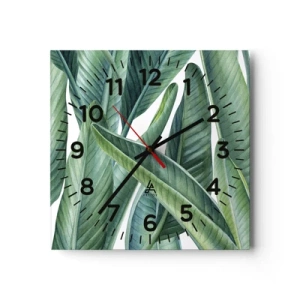 Horloge murale - Pendule murale - La nature face à elle-même - 30x30 cm