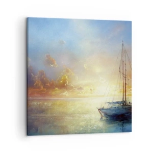 Impression sur toile - Image sur toile - Dans une baie dorée - 50x50 cm