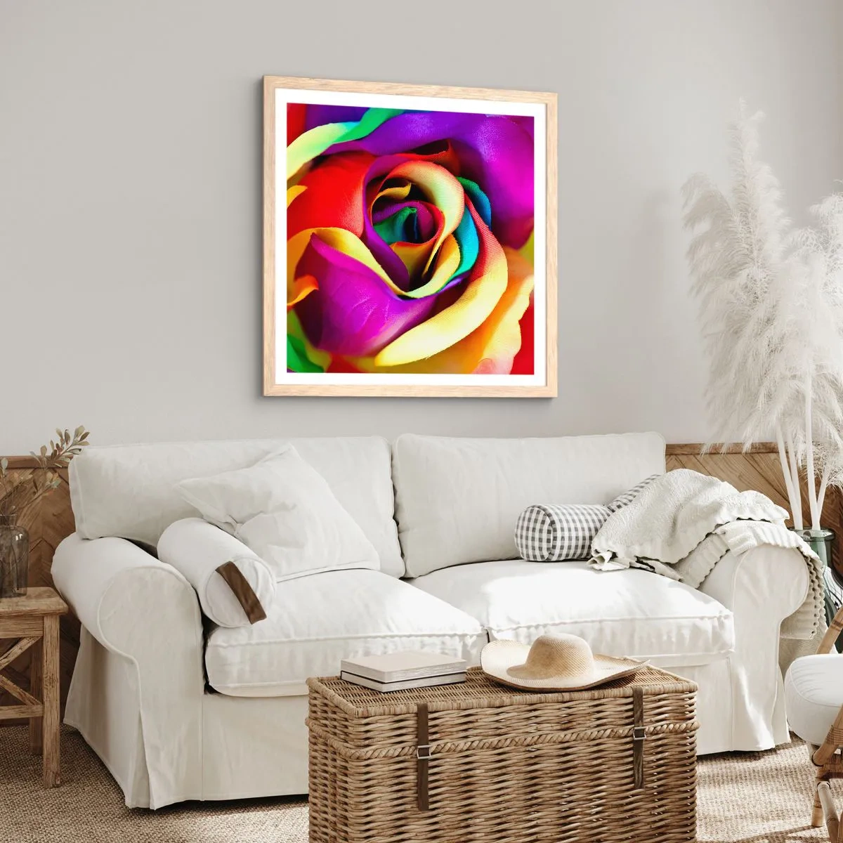 Affiche dans un chêne clair - Poster - Ce n'est pas possible - 40x40 cm