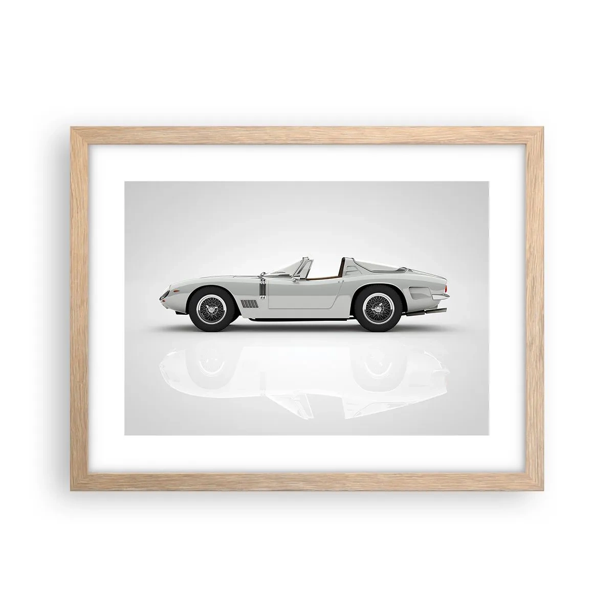 Affiche dans un chêne clair - Poster - Promesse de plaisir - 40x30 cm