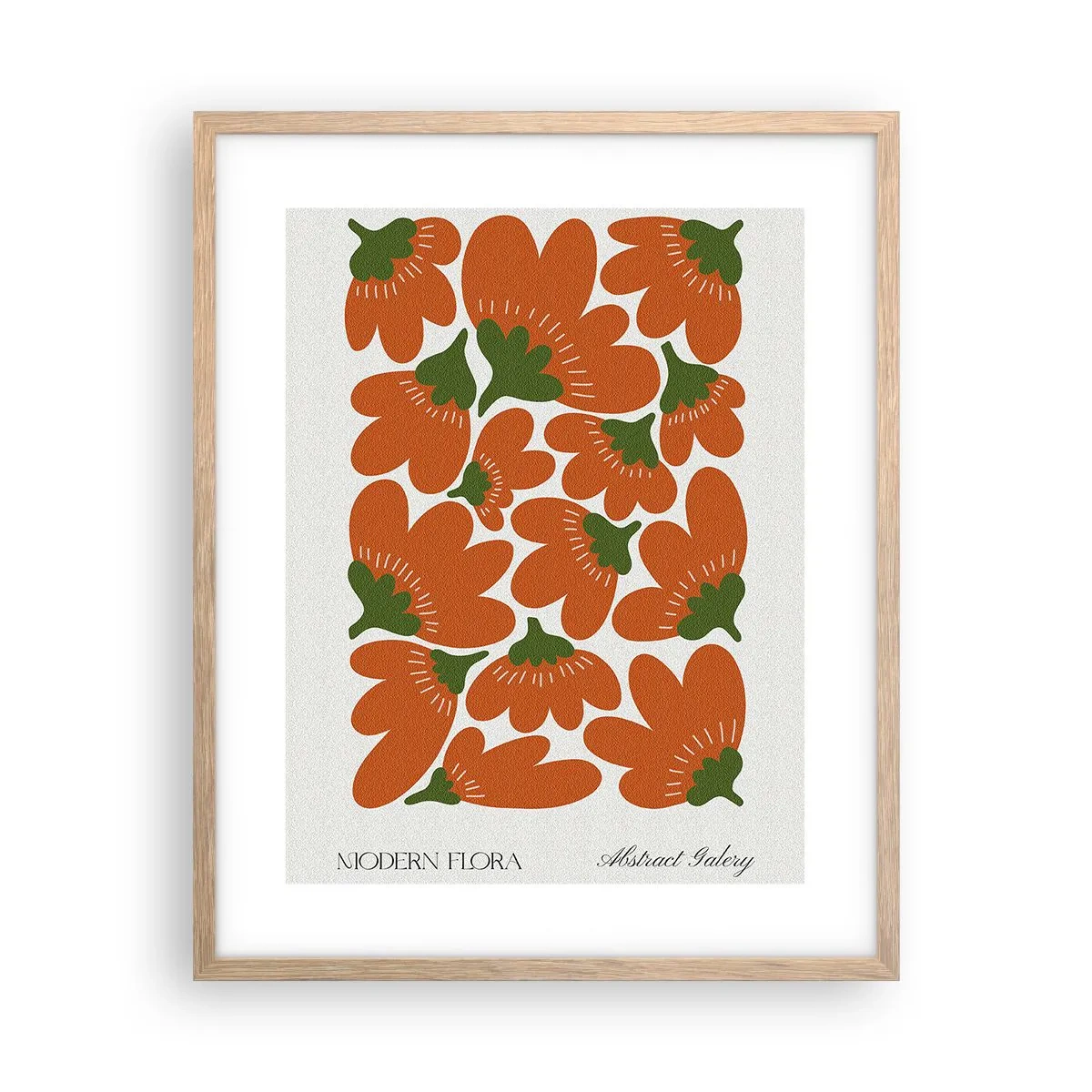 Affiche dans un chêne clair - Poster - La vie des fleurs - 40x50 cm