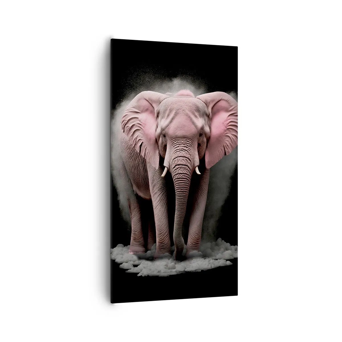 Impression sur toile - Image sur toile - Ne pensez pas à un éléphant rose ! - 65x120 cm