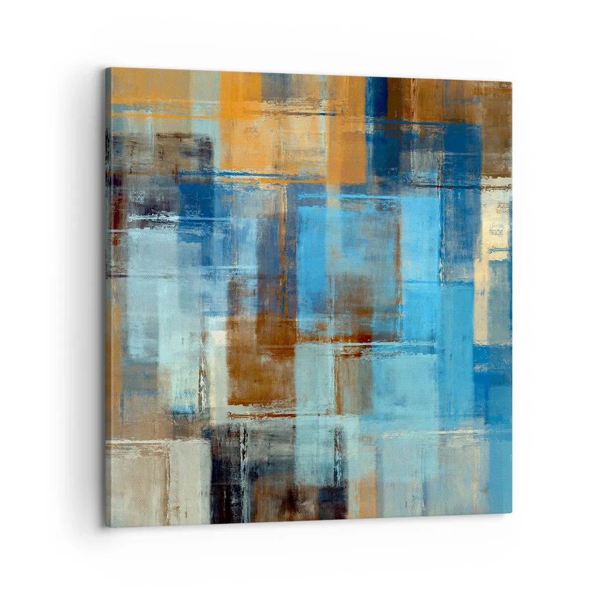 Impression sur toile - Image sur toile - A travers le voile bleu - 60x60 cm