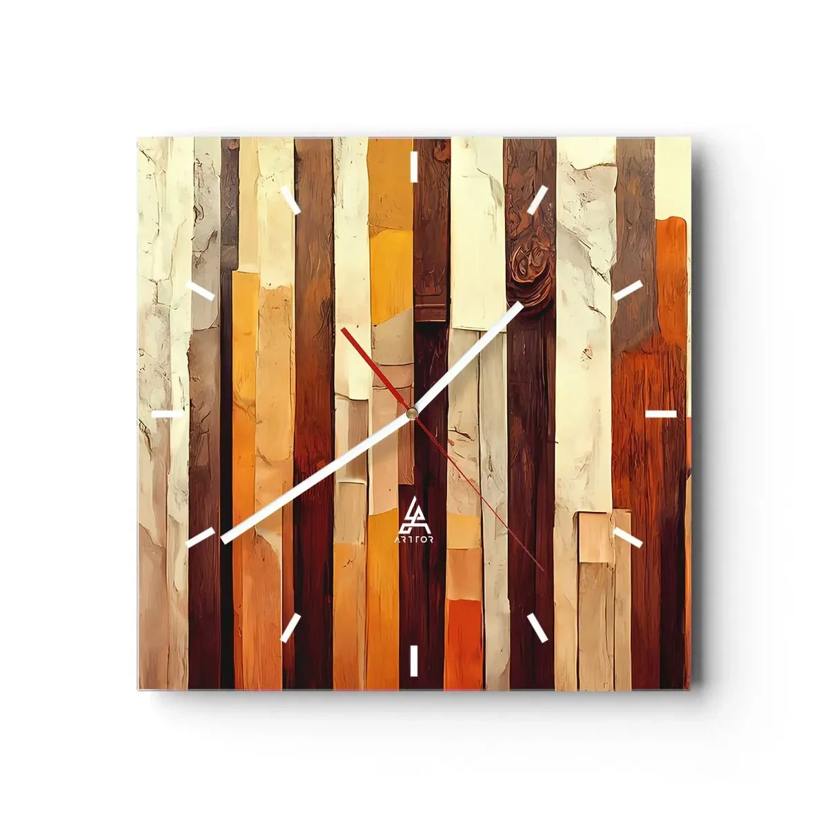 Horloge murale - Pendule murale - Hymne des arbres forestiers - 40x40 cm