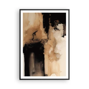 Affiche dans un cadre noir - Poster - Une abstraction intrigante - 70x100 cm