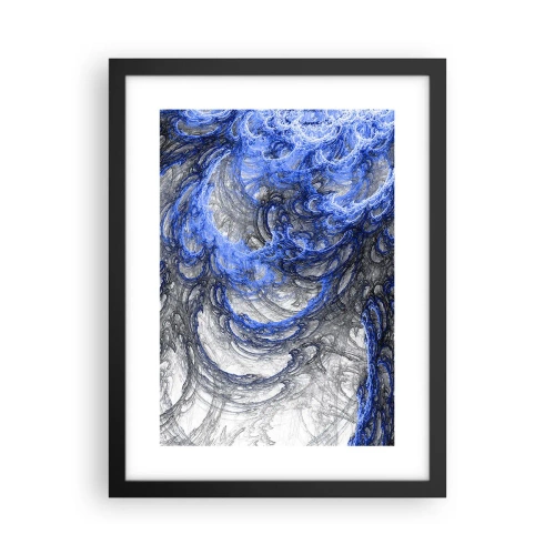 Affiche dans un cadre noir - Poster - La naissance d'une vague - 30x40 cm
