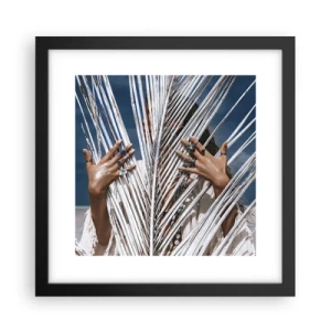 Affiche dans un cadre noir - Poster - Fille de chaman ? - 30x30 cm