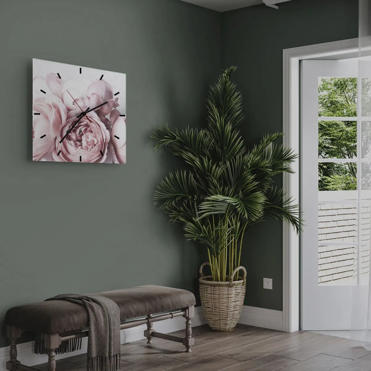 Horloge murale - Pendule murale - Pour les romantiques - 30x30 cm