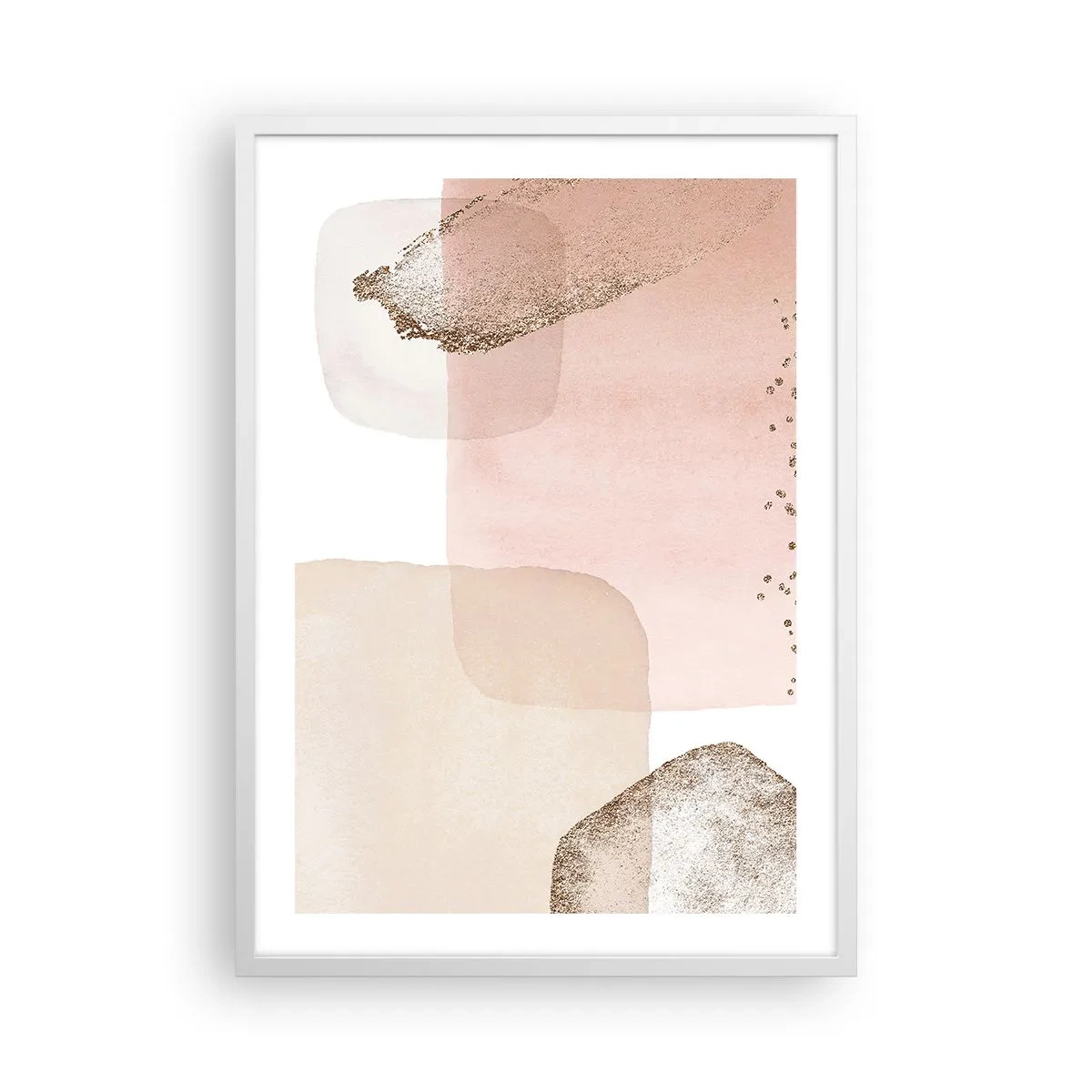 Affiche dans un cadre blanc - Poster - Regard à travers la couleur - 50x70 cm