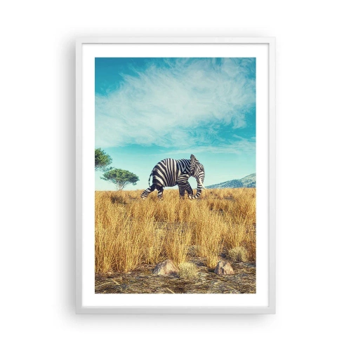 Affiche dans un cadre blanc - Poster - Le gris n'est déjà plus à la mode - 50x70 cm