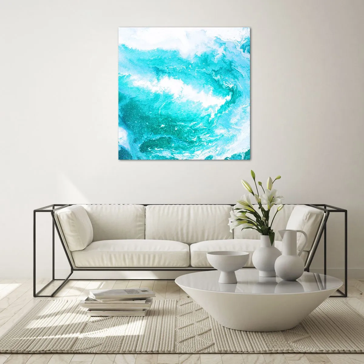 Impression sur verre - Image sur verre - Au coeur de l'élément - 30x30 cm