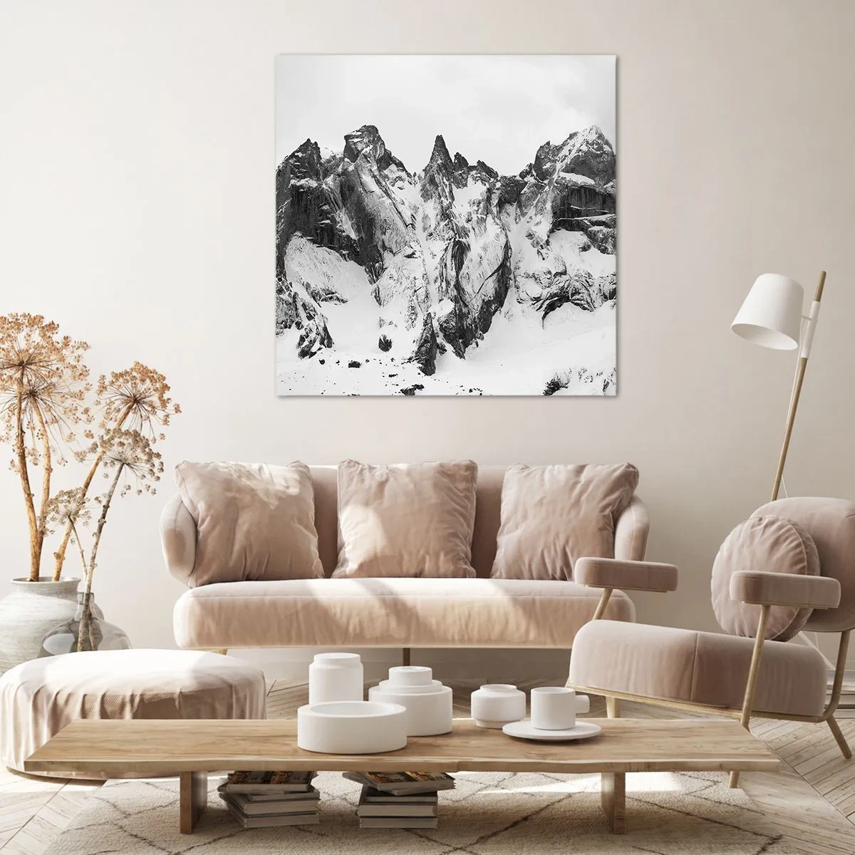 Impression sur toile - Image sur toile - Crête dangereuse de granit - 70x70 cm