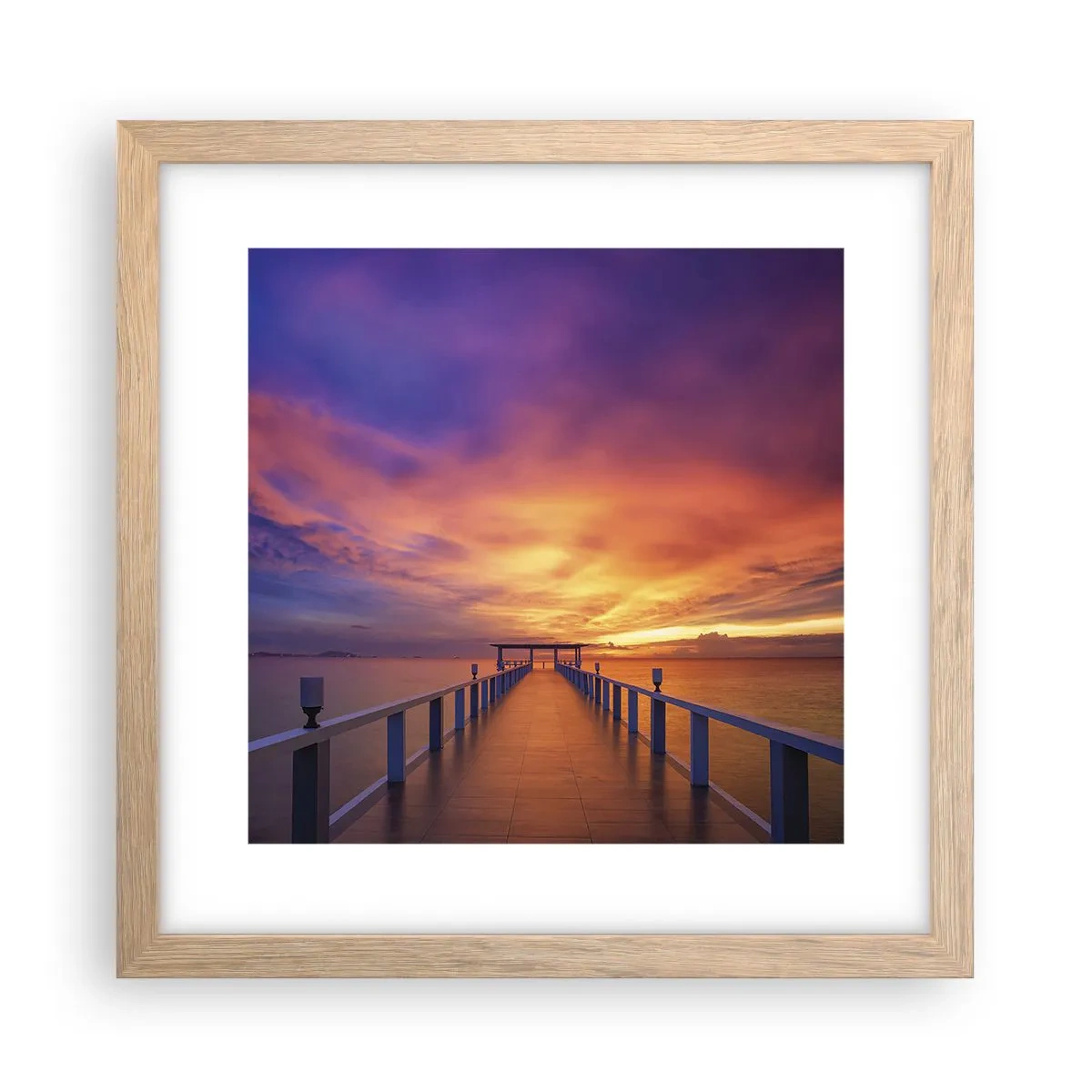 Affiche dans un chêne clair - Poster - Sans fin - 30x30 cm