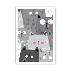 Affiche - Poster - Le monde des chats - 70x100 cm