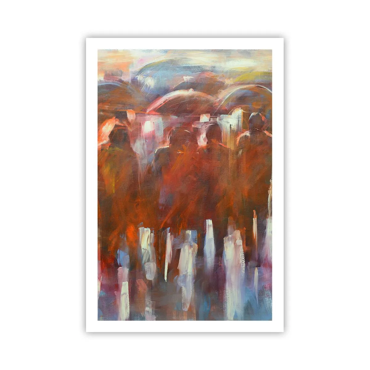 Affiche - Poster - Identiques sous la pluie et dans le brouillard - 61x91 cm