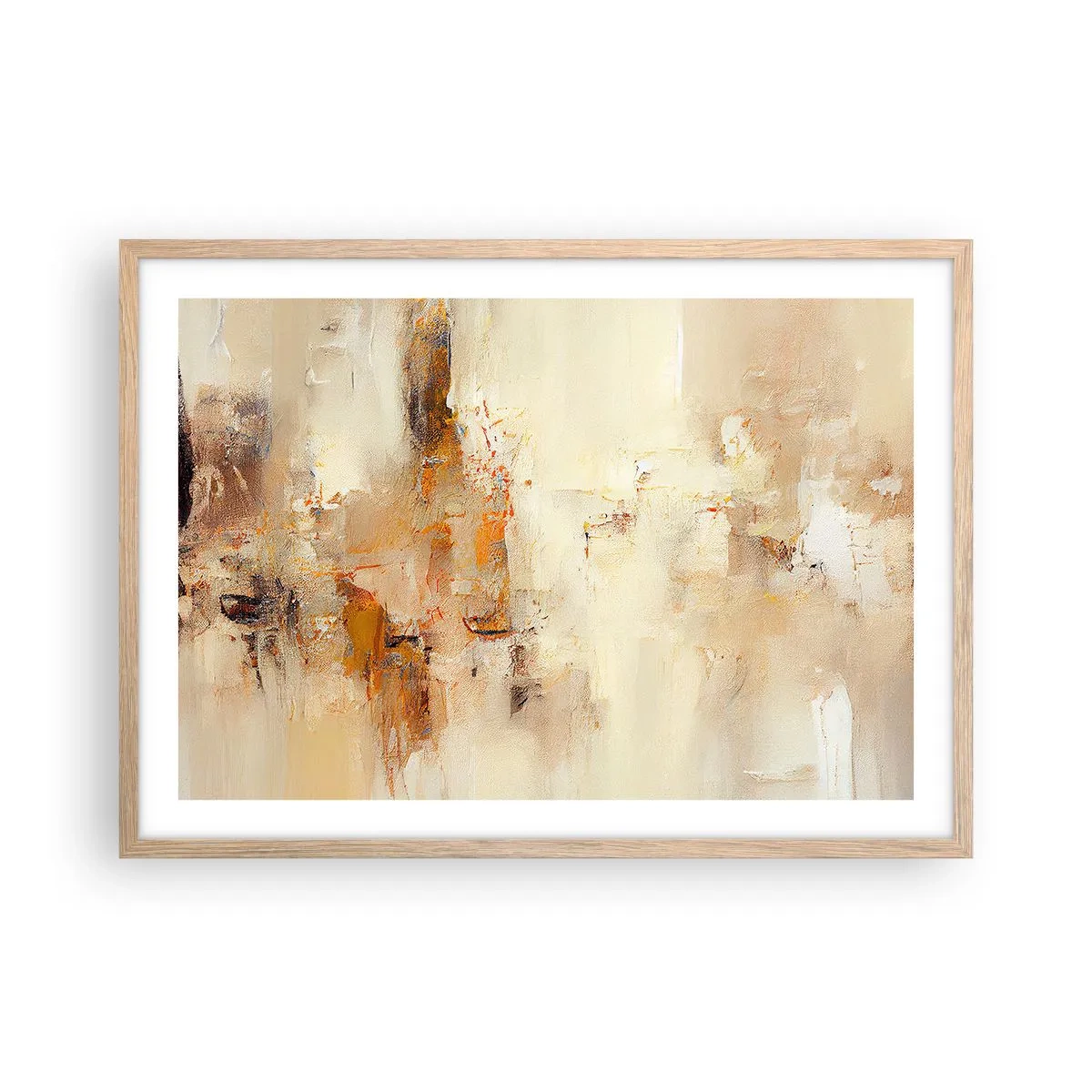 Affiche dans un chêne clair - Poster - Âme de l'ambre - 70x50 cm