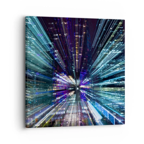 Impression sur toile - Image sur toile - Transition vers l'hyperespace - 30x30 cm