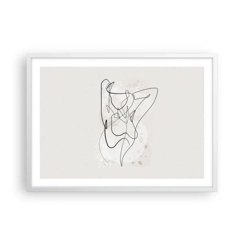 Affiche dans un cadre blanc - Poster - L'art de la séduction - 70x50 cm