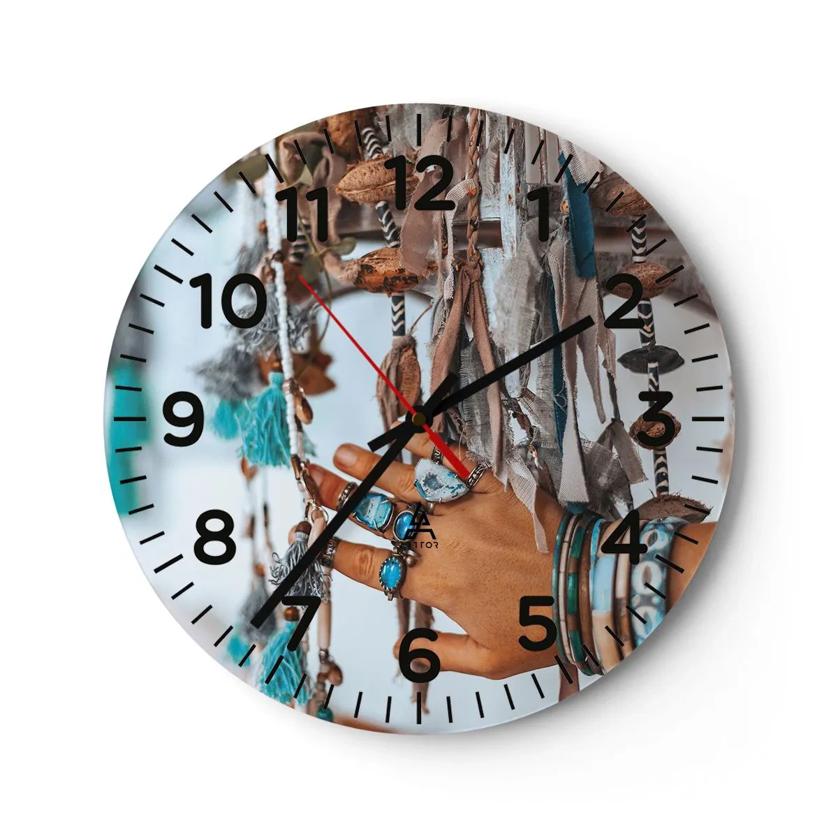 Horloge murale - Pendule murale - Trésor local - 30x30 cm
